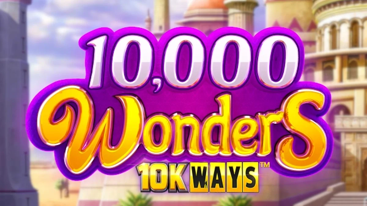 Tela principal do slot 10,000 Wonders 10K Ways com design vibrante